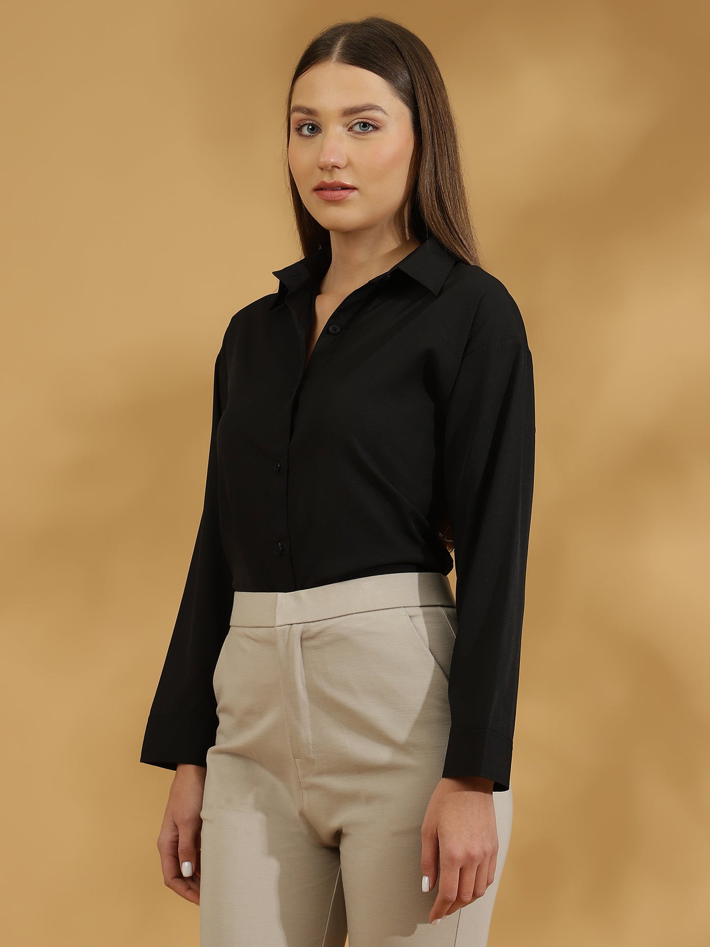 Buttersoft Korean Shirt (Black)