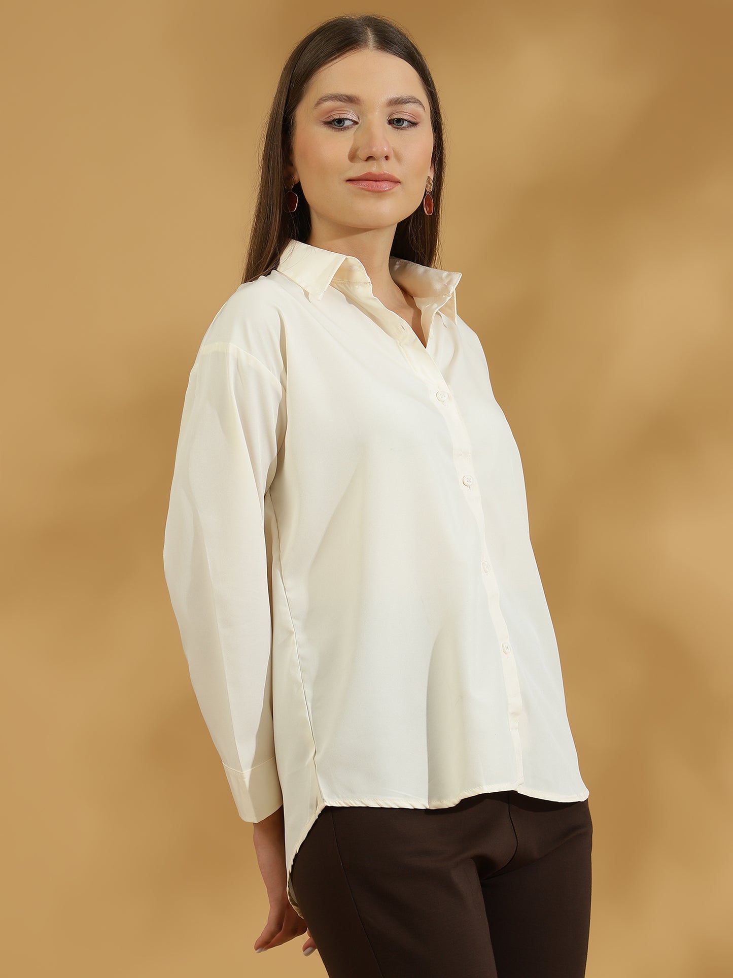 Buttersoft Korean Shirt (Cream)