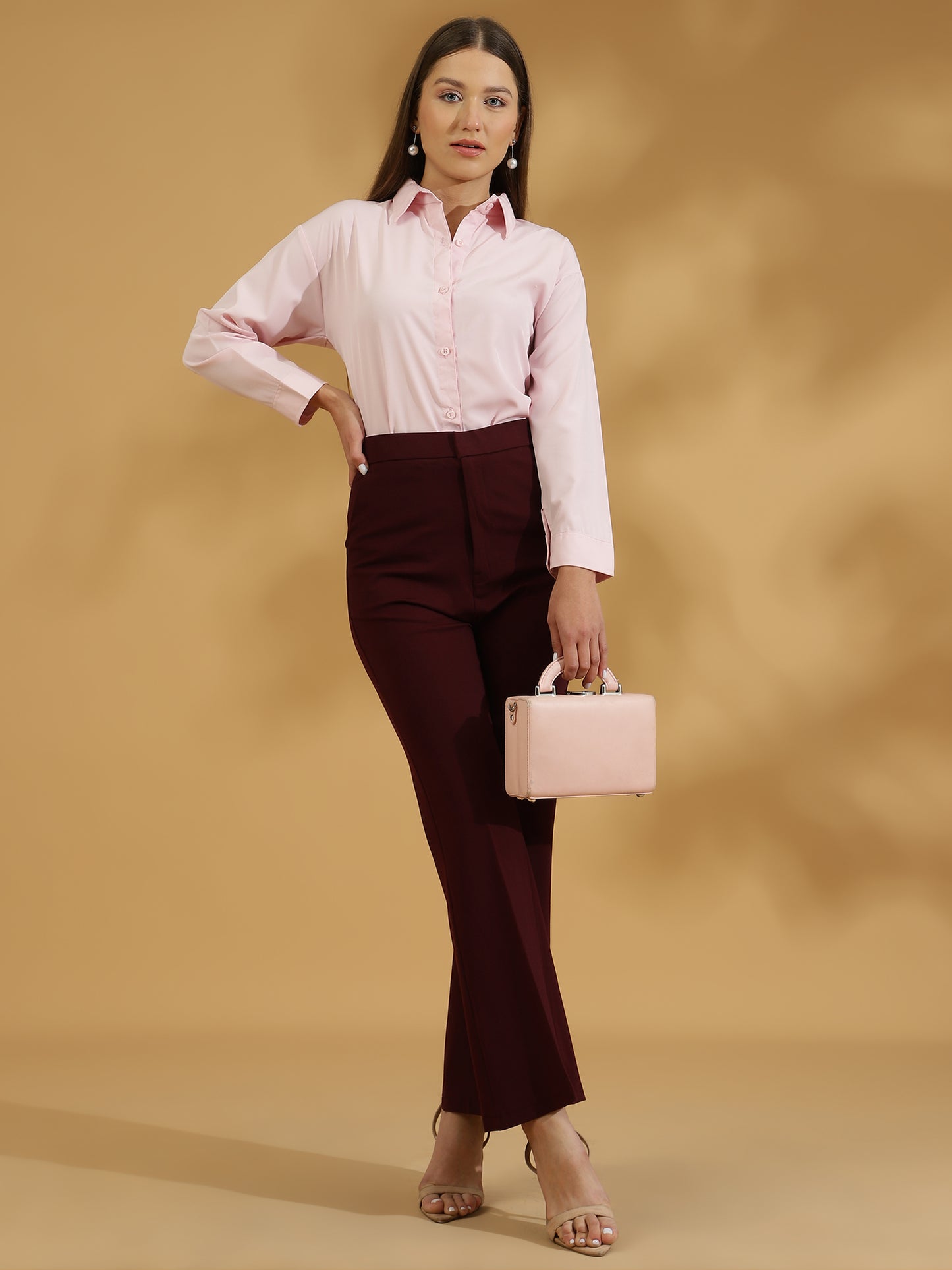 Buttersoft Korean Shirt (Baby Pink)