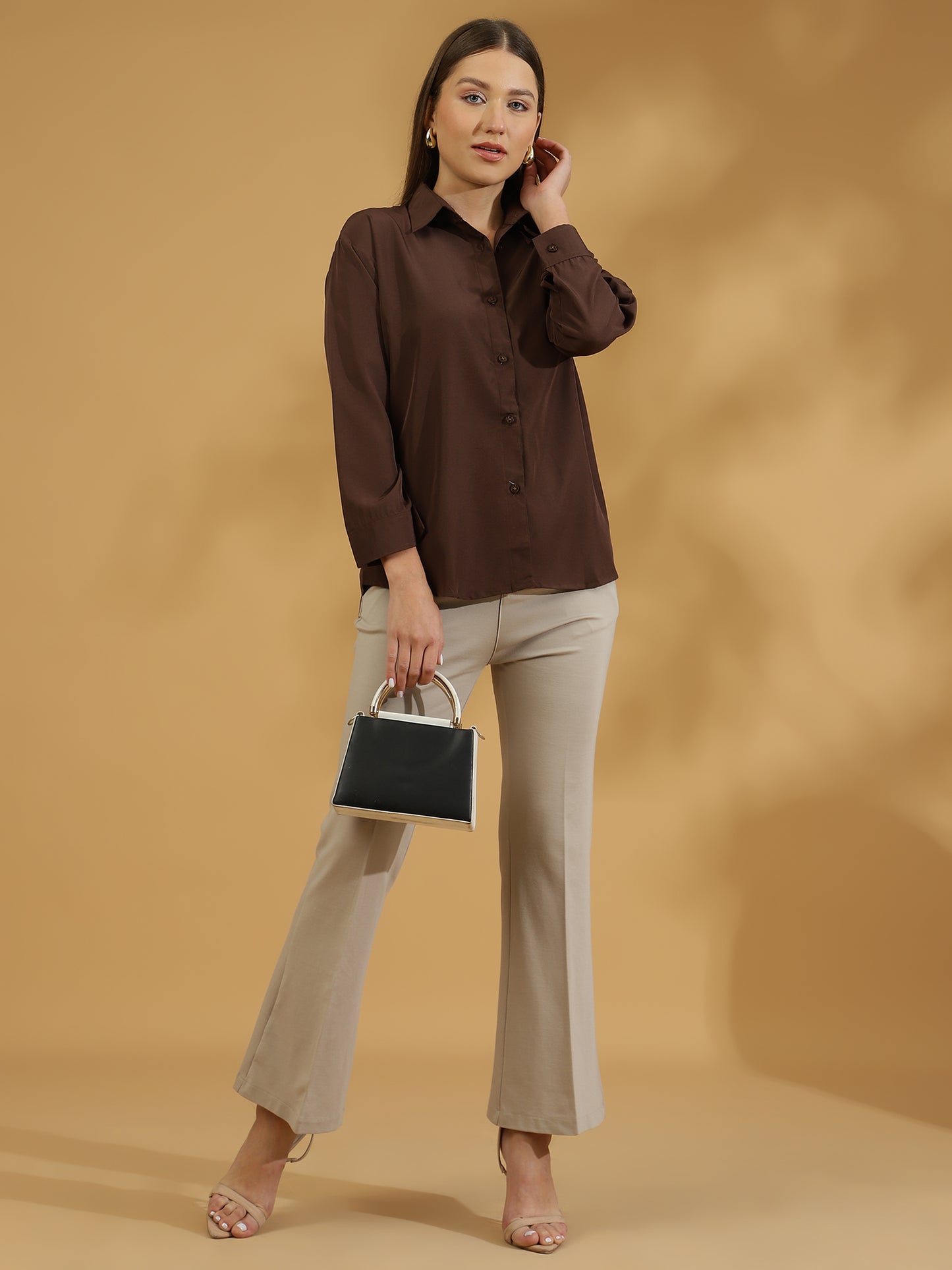Buttersoft Korean Shirt (Dark Brown)