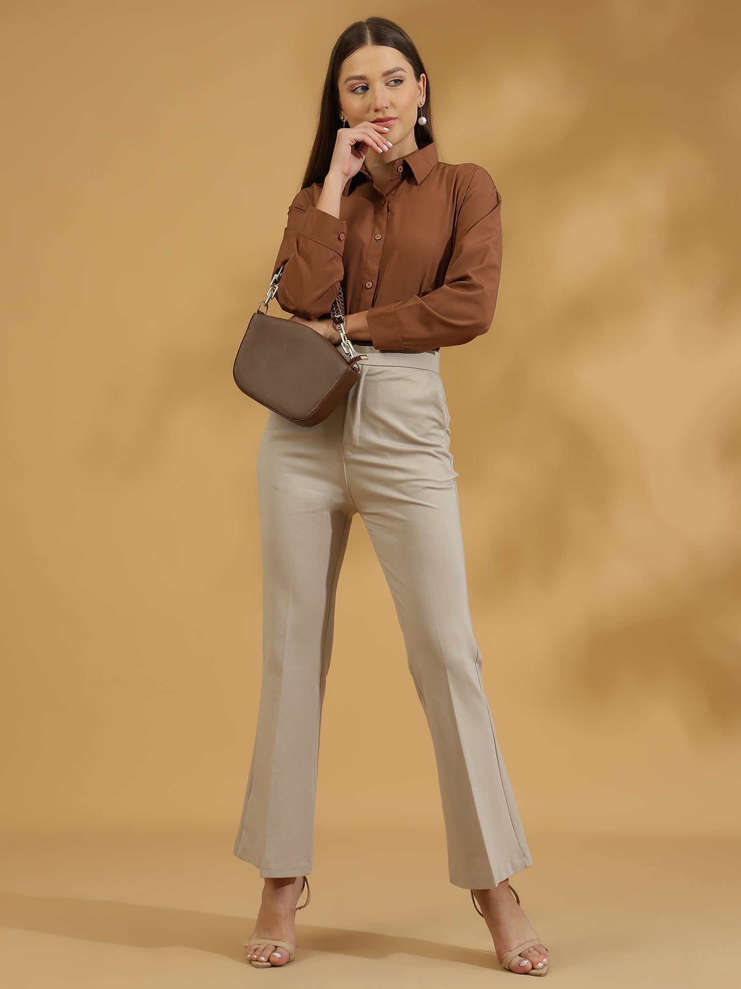 Buttersoft Korean Shirt (Light Brown)