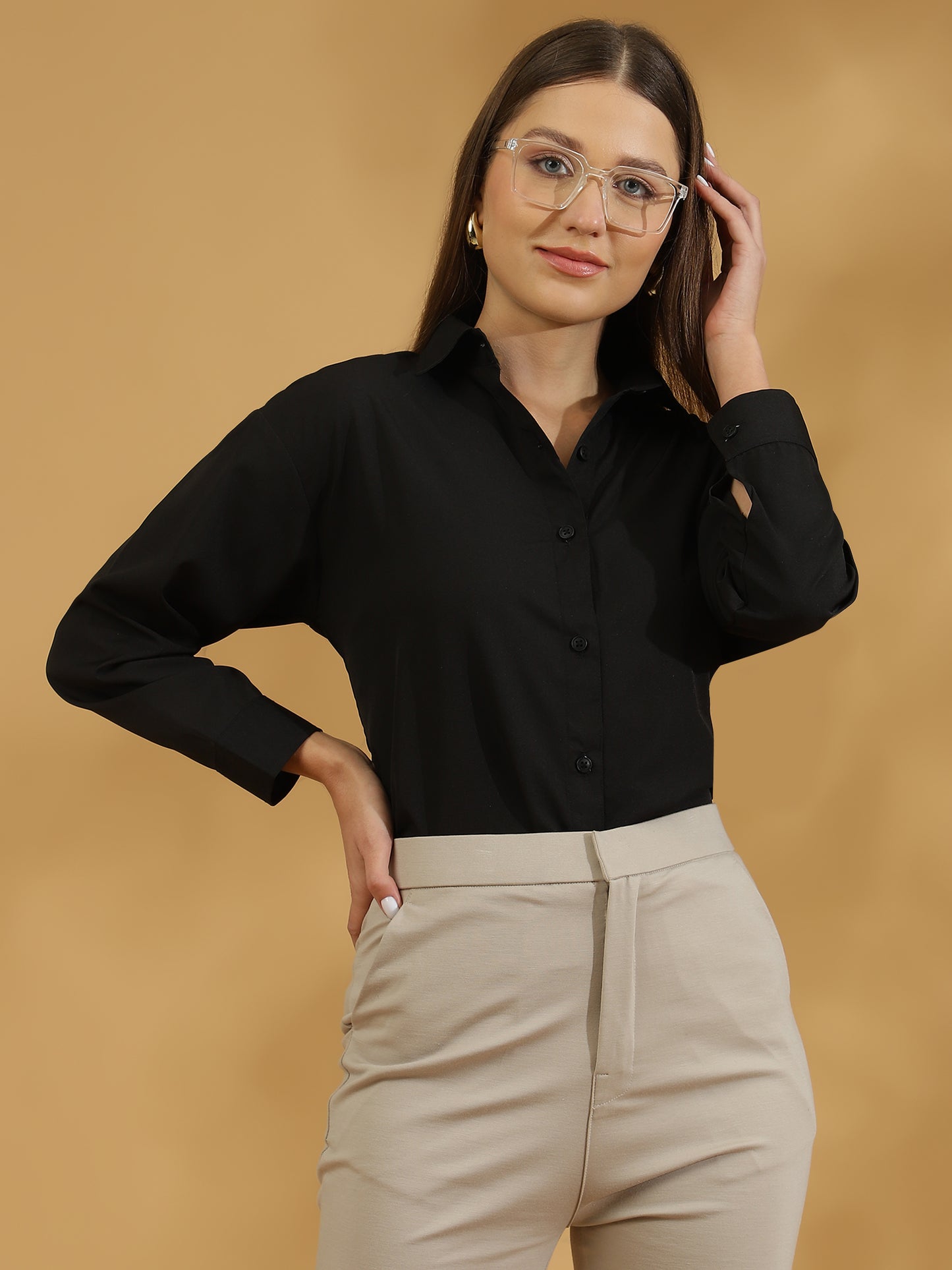 Buttersoft Korean Shirt (Black)
