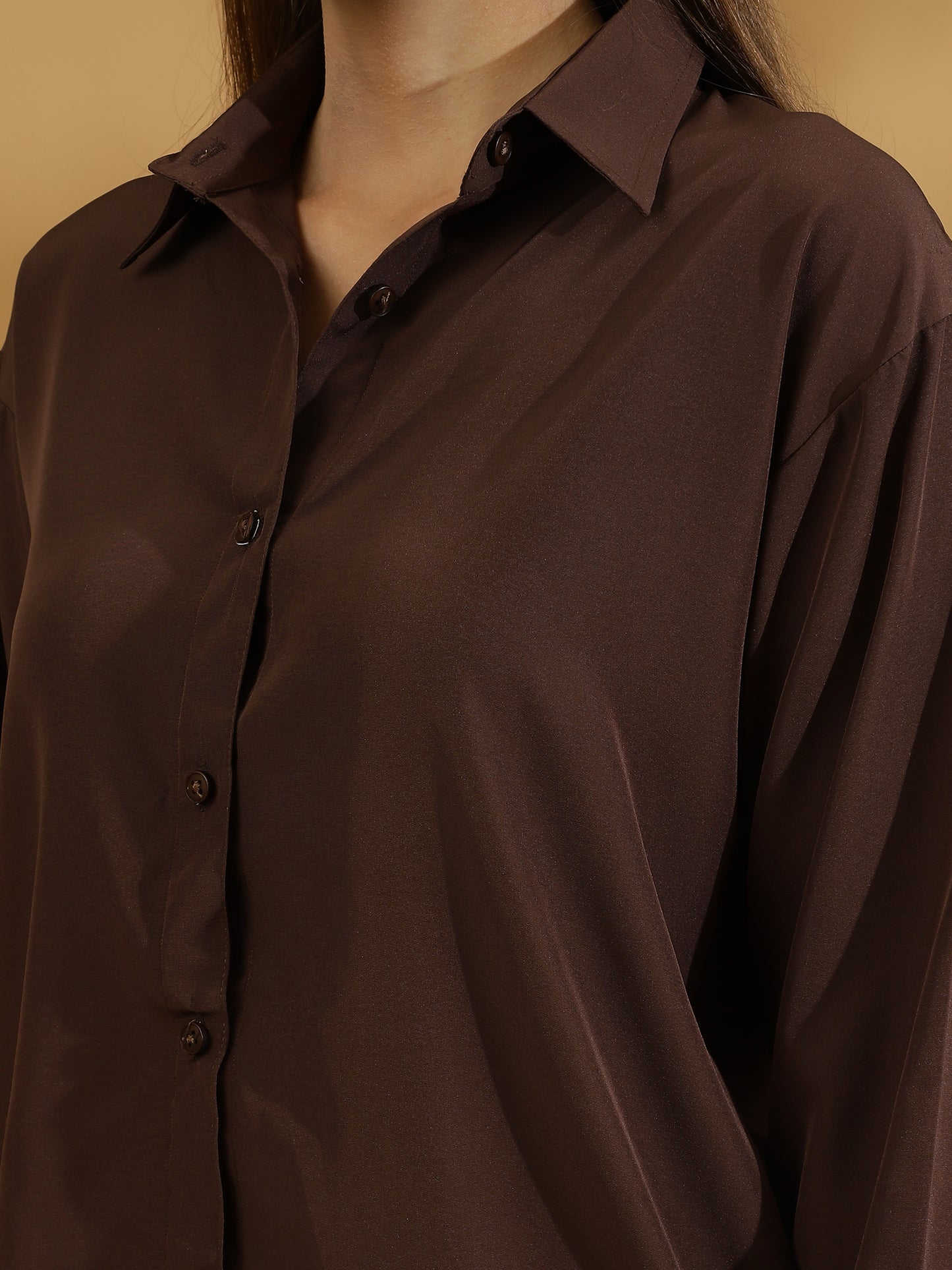 Buttersoft Korean Shirt (Dark Brown)