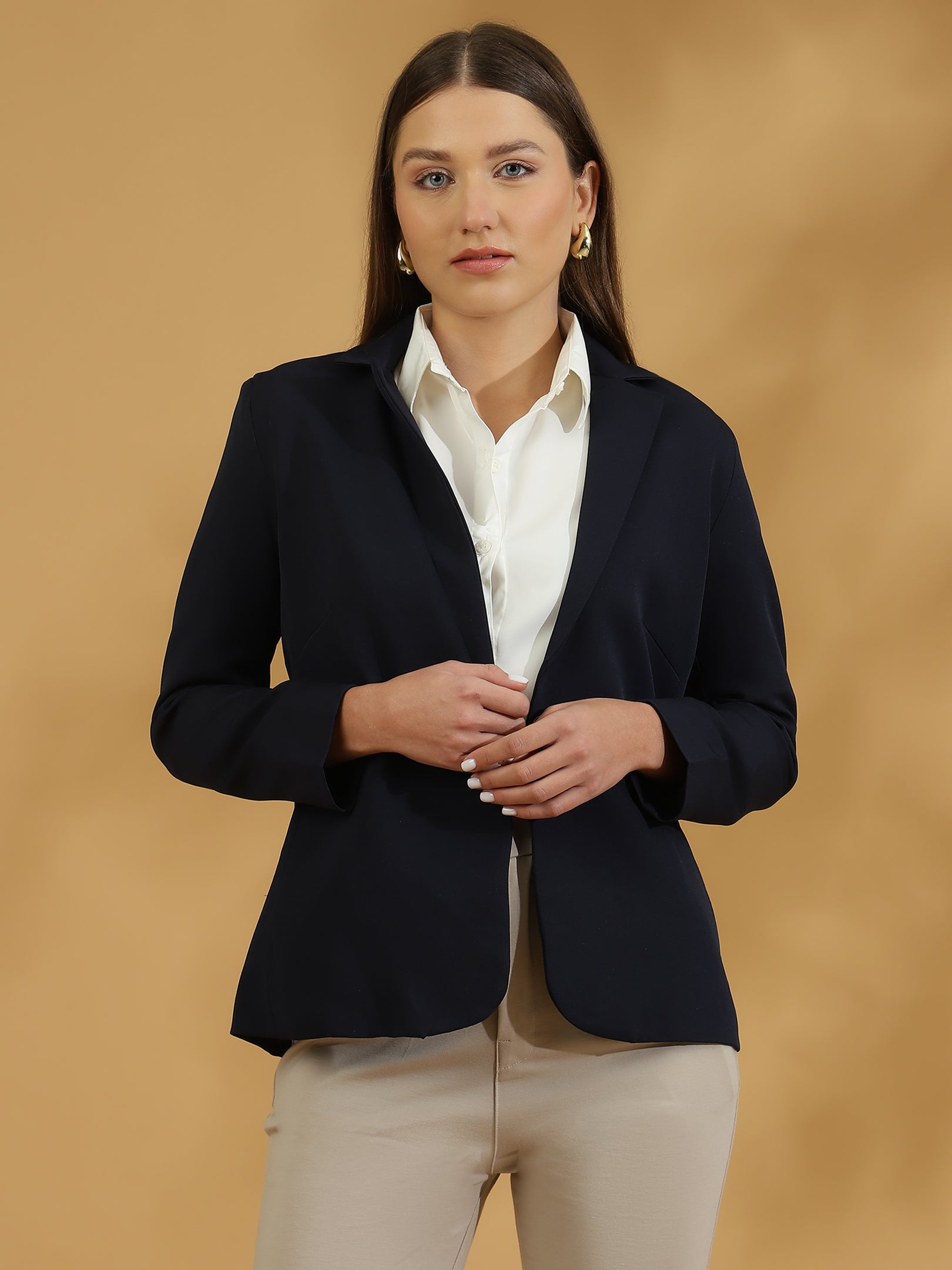 Tailored Elite Blazer (Navy Blue)