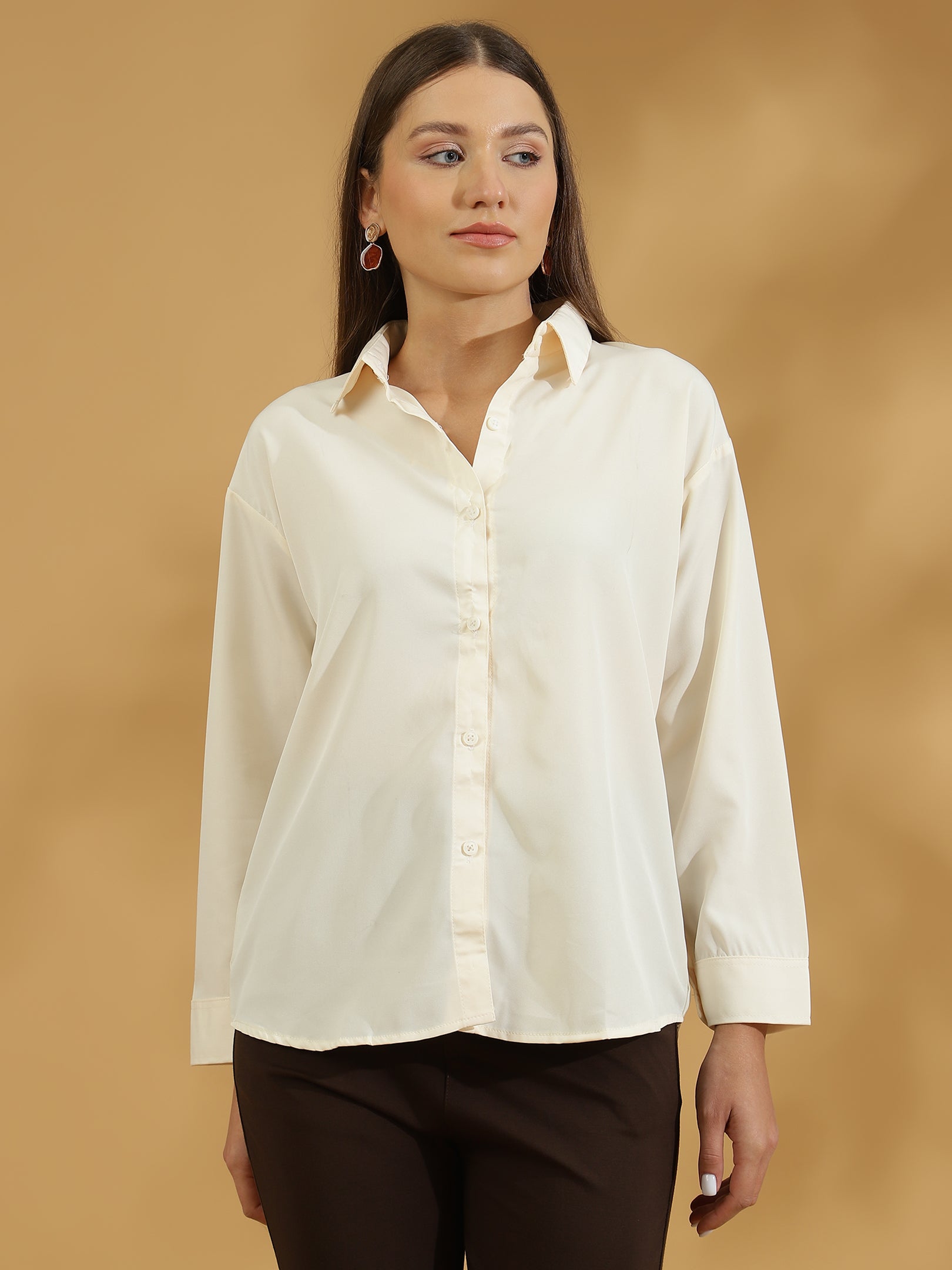 Buttersoft Korean Shirt (Cream)