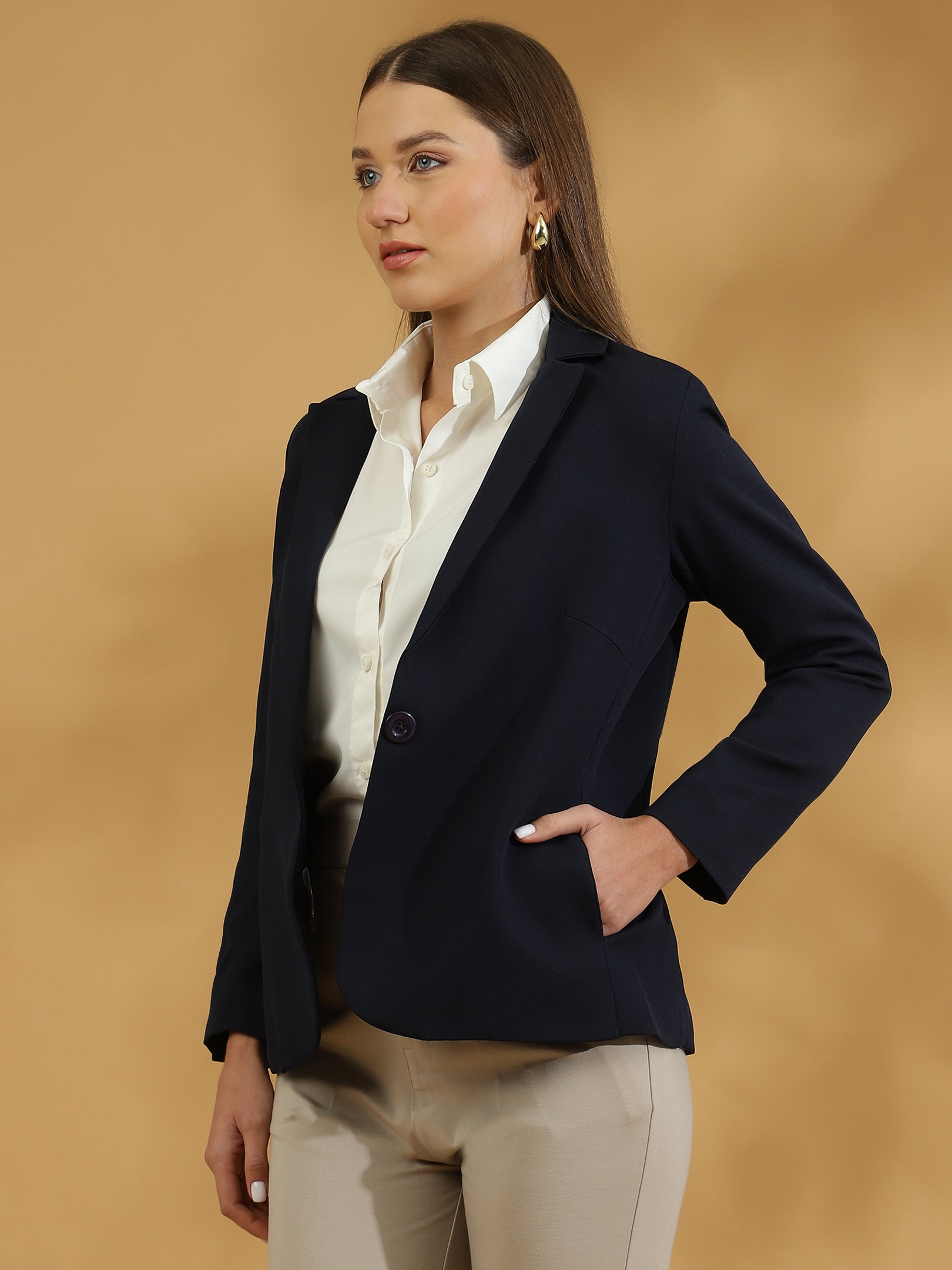 Tailored Elite Blazer (Navy Blue)