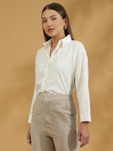 Buttersoft Korean Shirt (Off White)