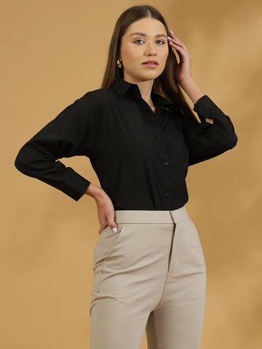 Buttersoft Korean Shirt (Black)
