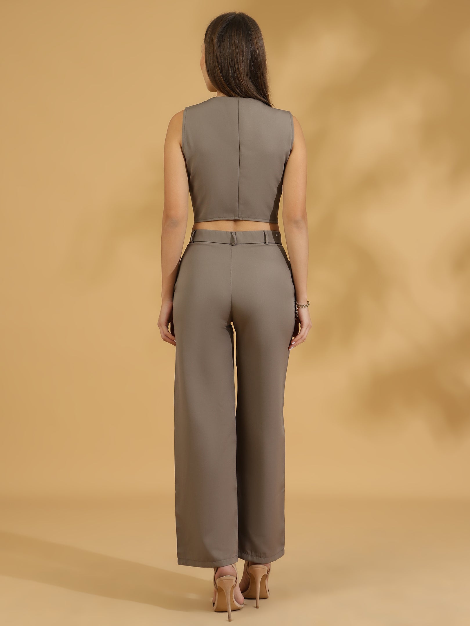 Elegant Matching Vest and Trouser (Grey)