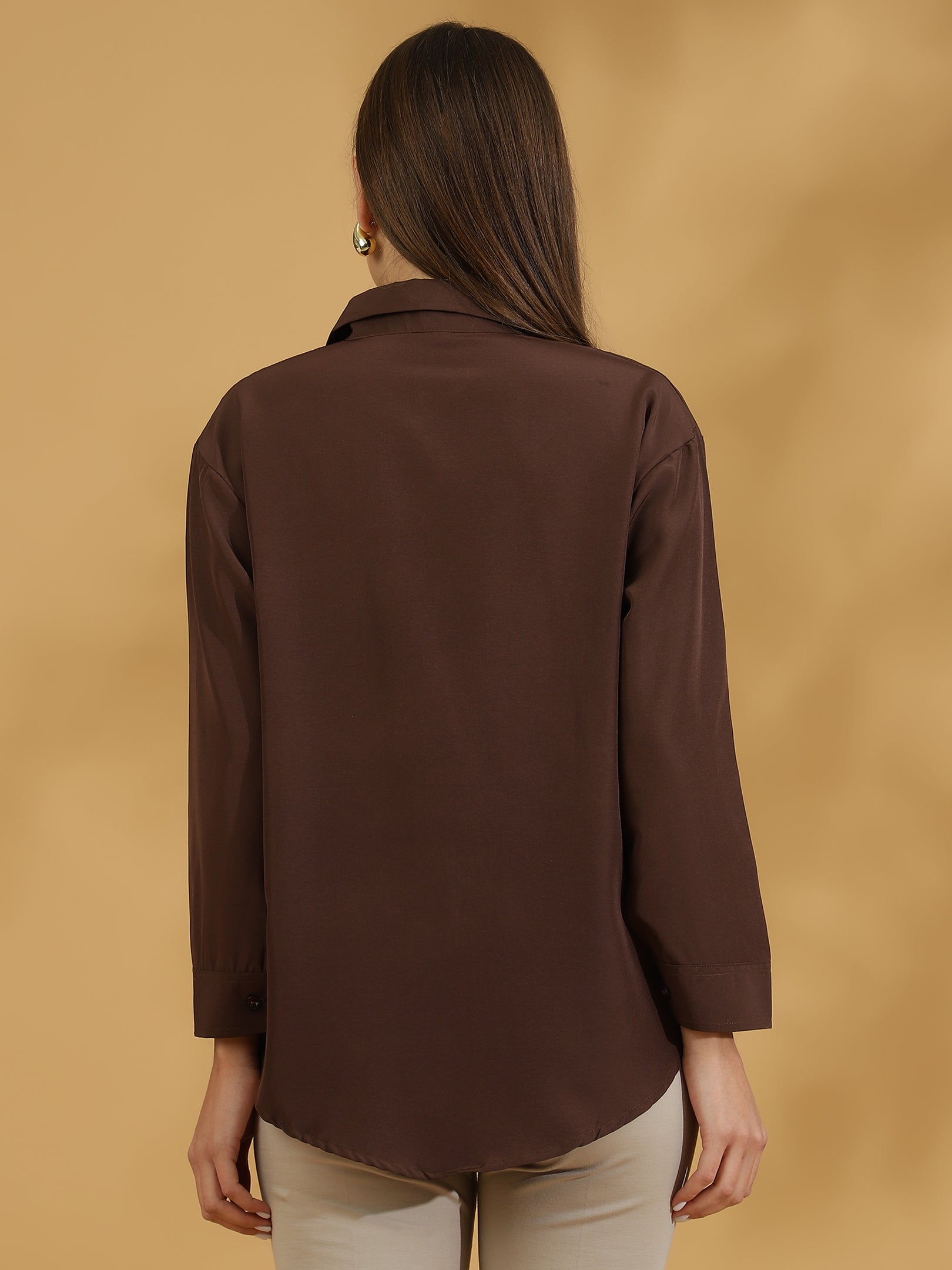 Buttersoft Korean Shirt (Dark Brown)