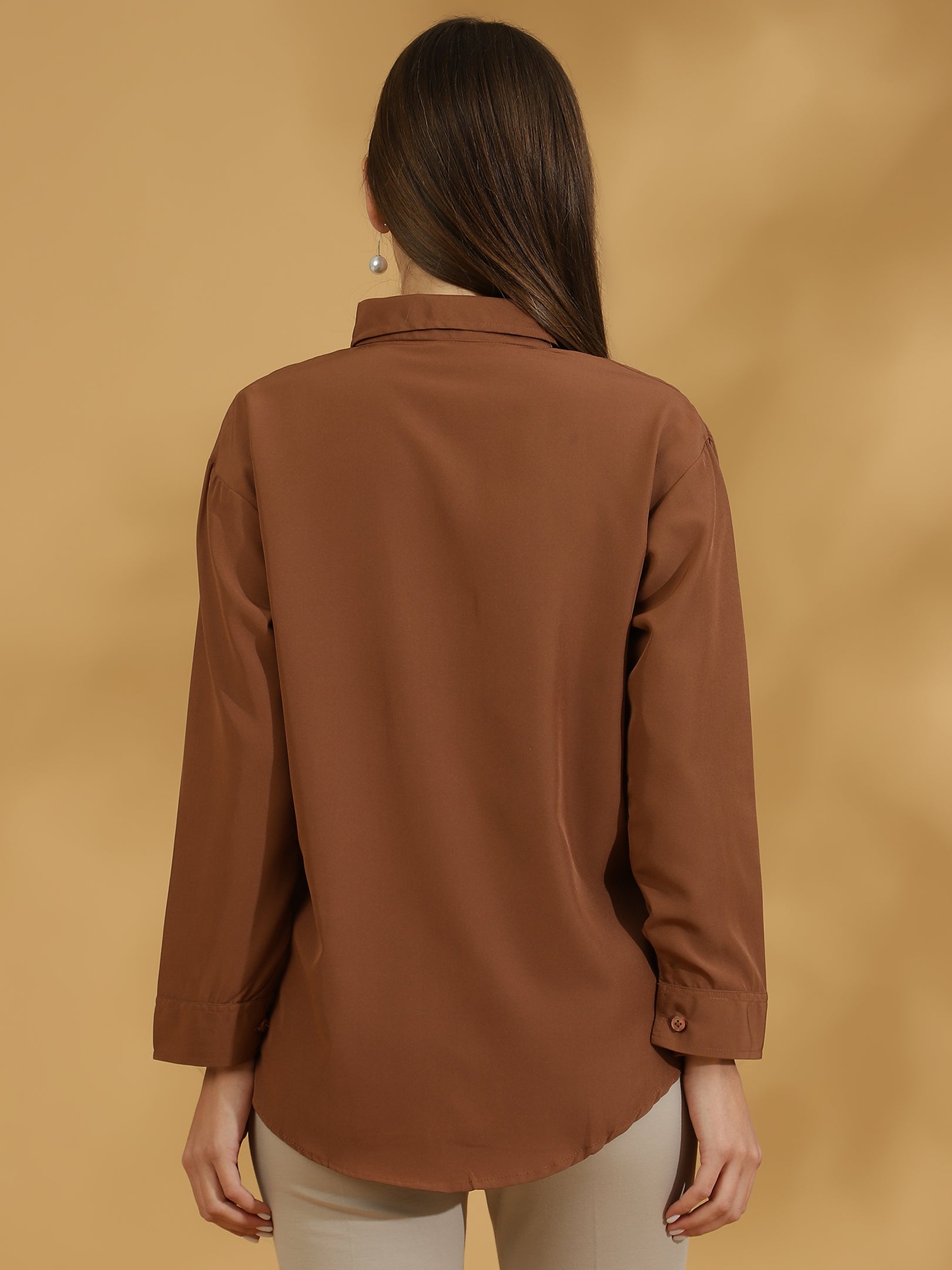 Buttersoft Korean Shirt (Light Brown)