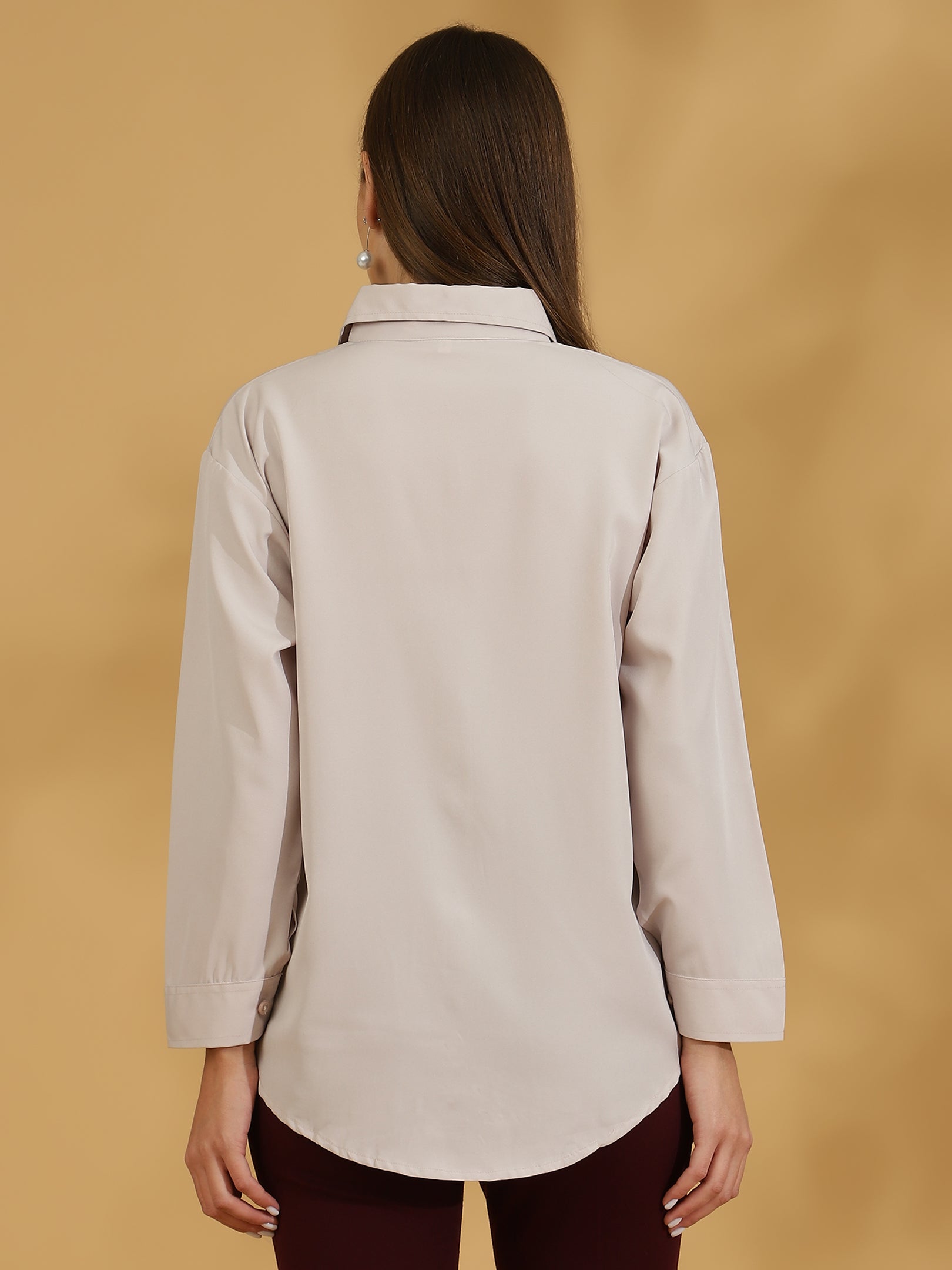 Buttersoft Korean Shirt (Light Beige)