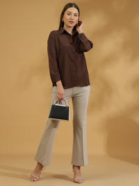 Buttersoft Korean Shirt (Dark Brown)