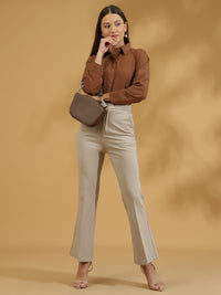 Buttersoft Korean Shirt (Light Brown)