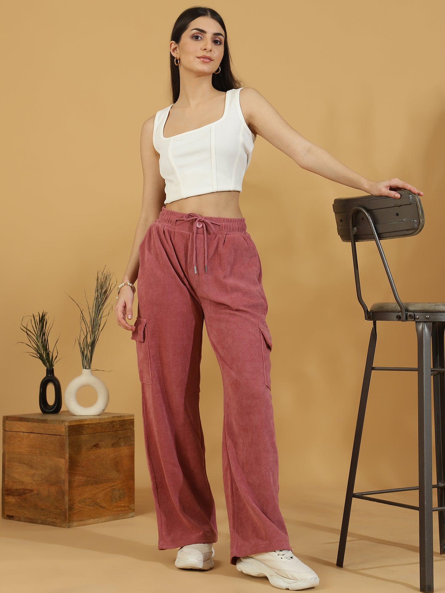 Corduroy Cargo (Pink)