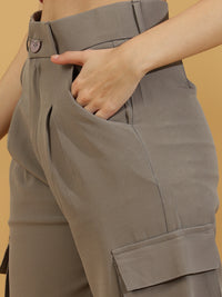 Korean Wide Leg Pants (Dark Grey)