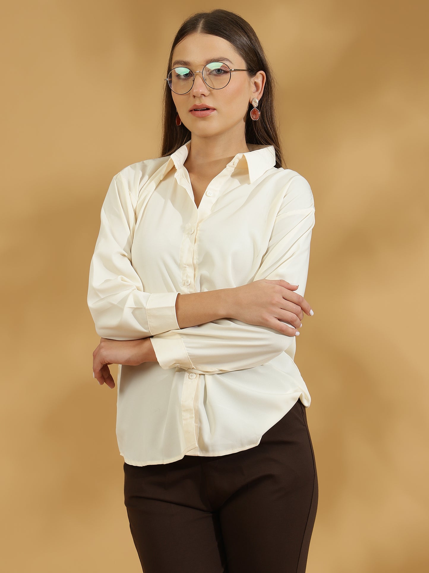 Buttersoft Korean Shirt (Cream)