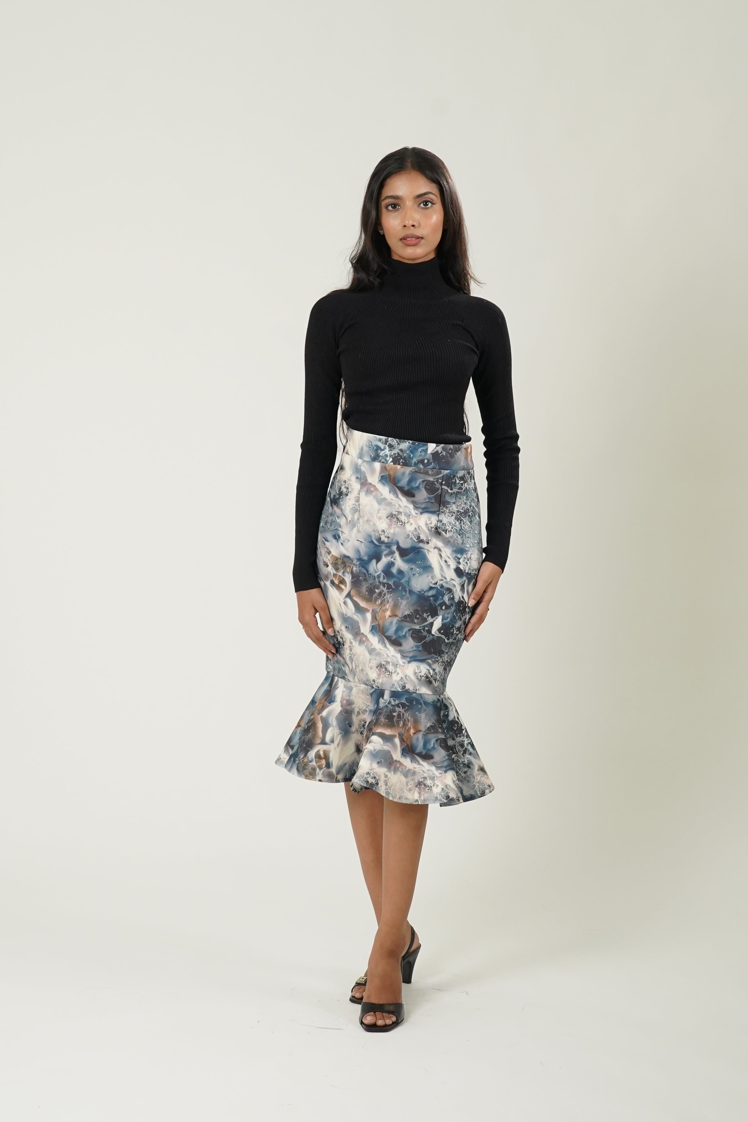 Tie & Dye Mermaid Scuba Skirts (Blue)