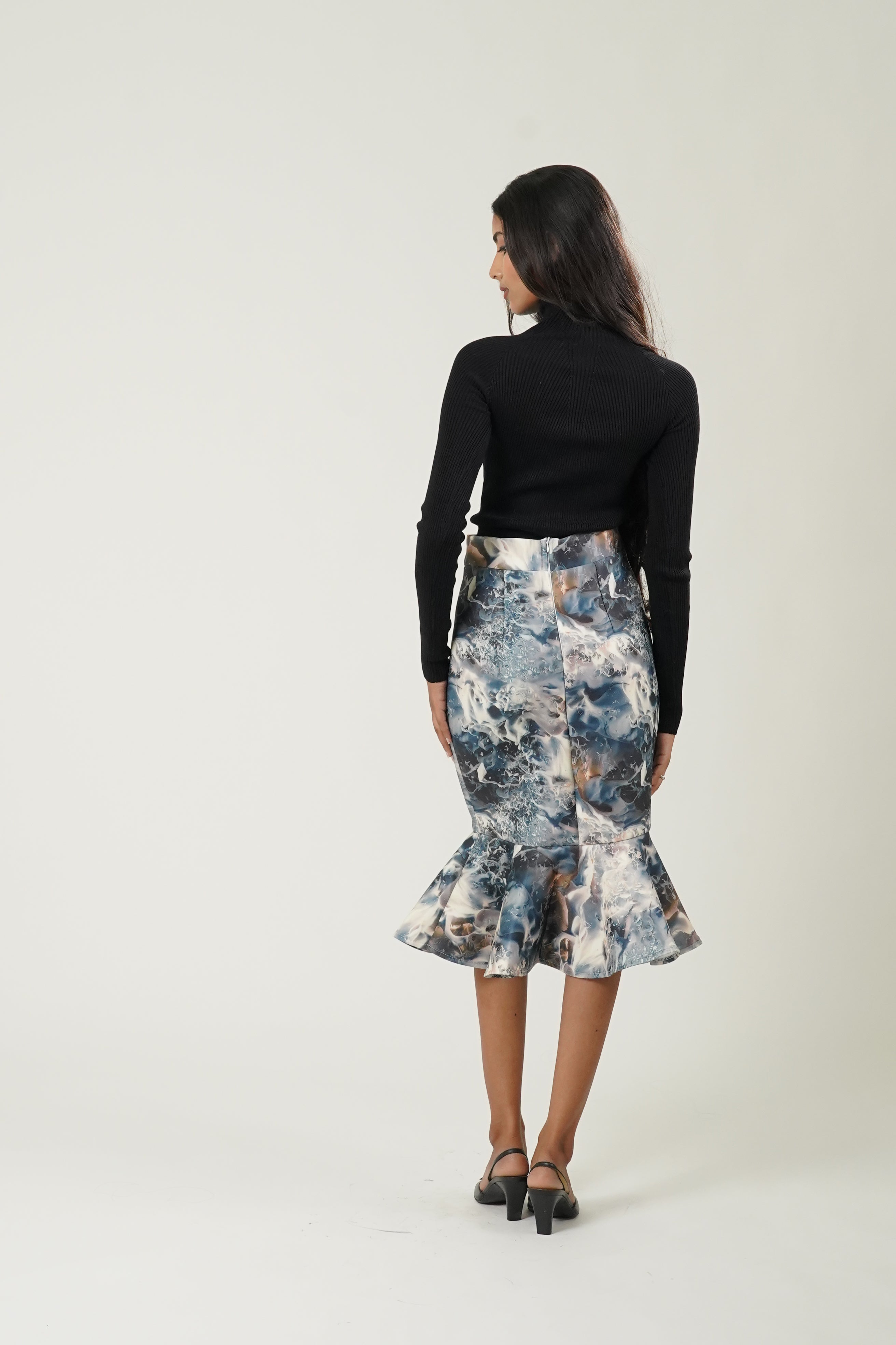 Tie & Dye Mermaid Scuba Skirts (Blue)