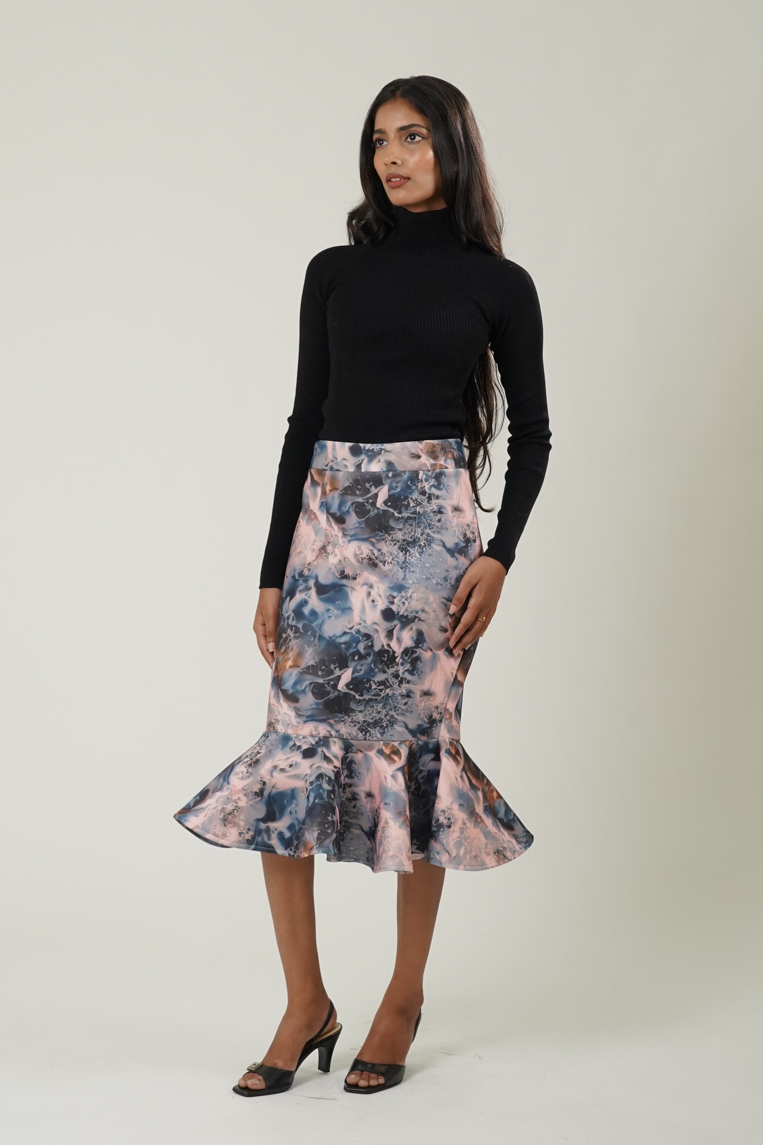 Tie & Dye Mermaid Scuba Skirts (Orange)