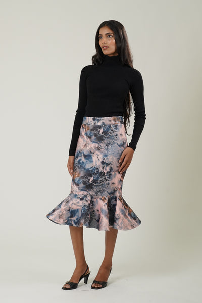 Tie & Dye Mermaid Scuba Skirts (Orange)