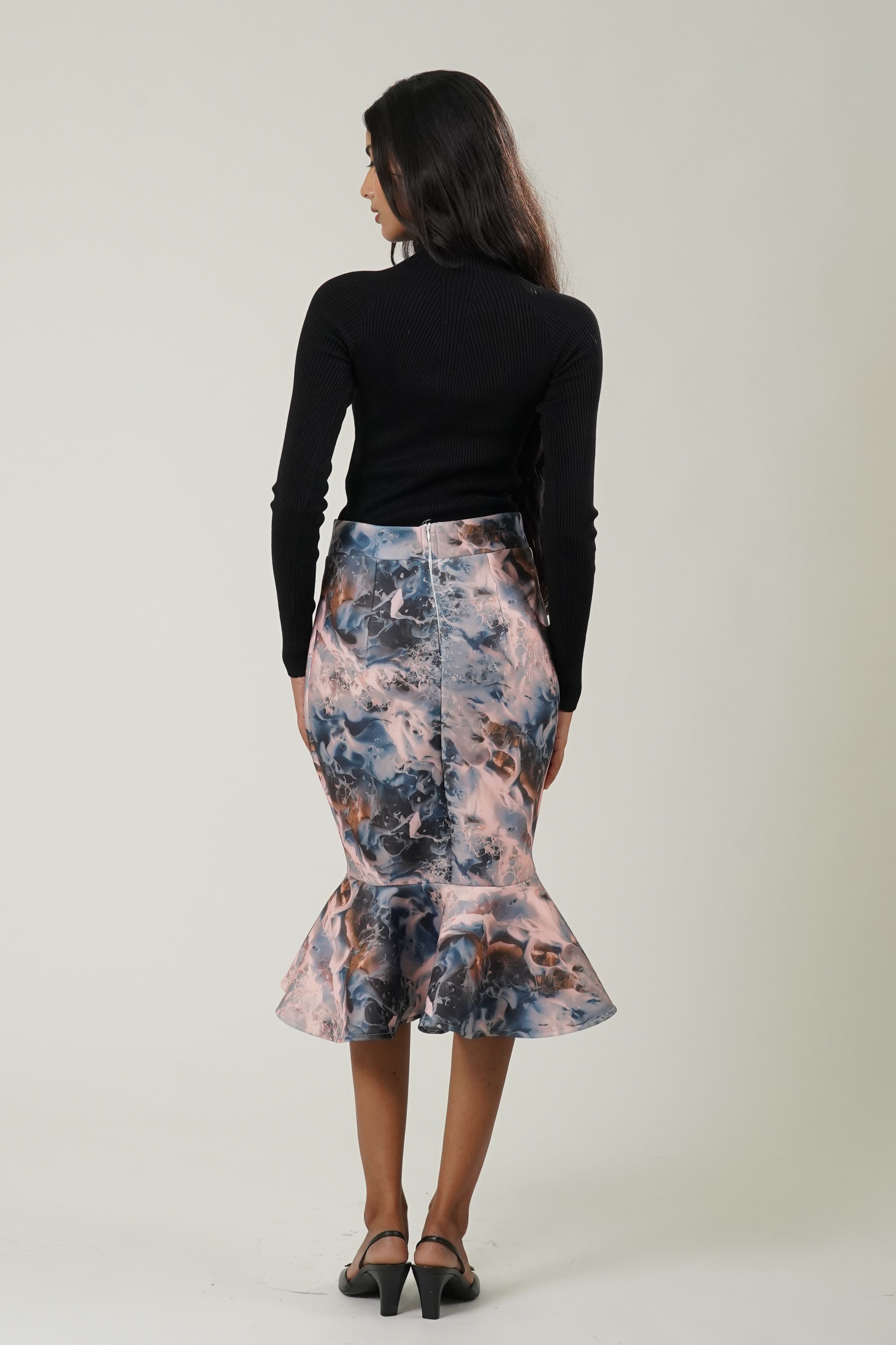 Tie & Dye Mermaid Scuba Skirts (Orange)