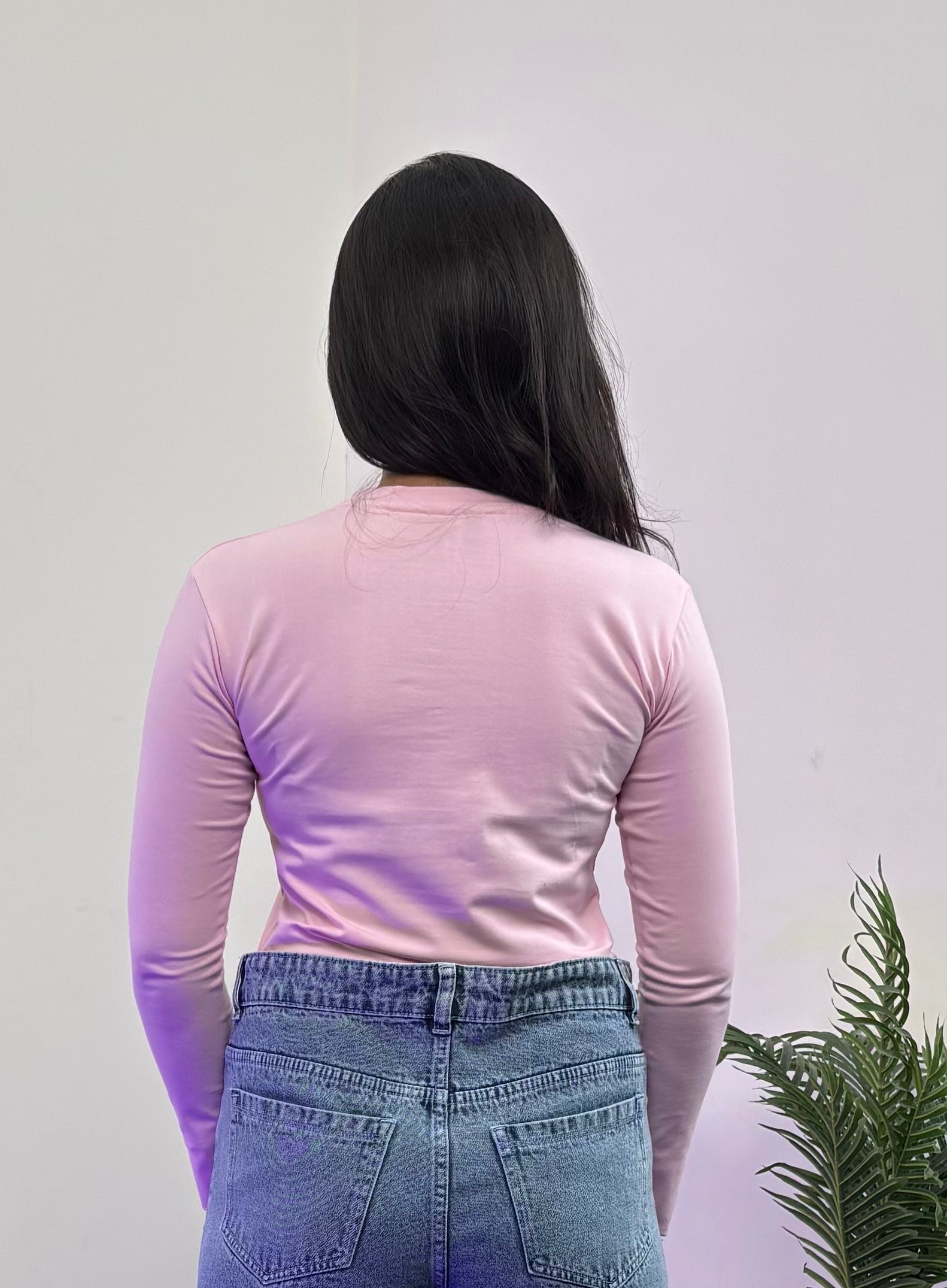 Full Sleeve T-Shirt (Baby Pink)