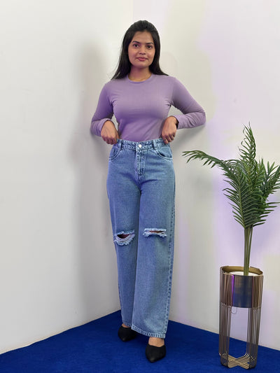 Full Sleeve T-Shirt (Purple)