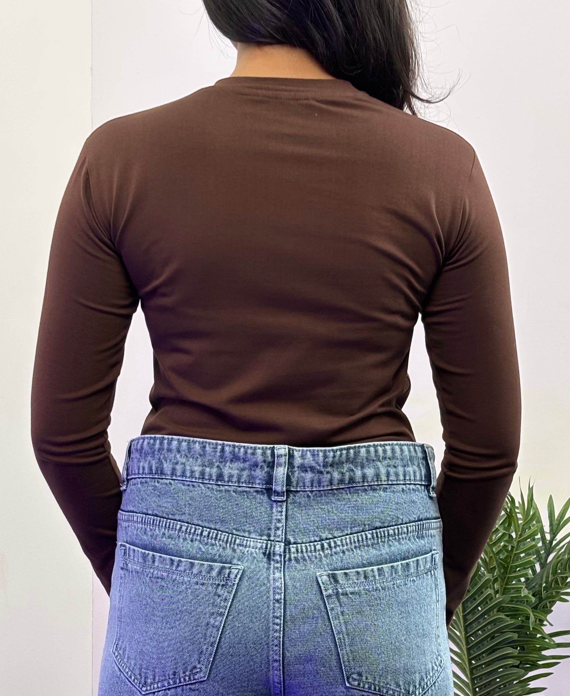 Full Sleeve T-Shirt (Dark Brown)