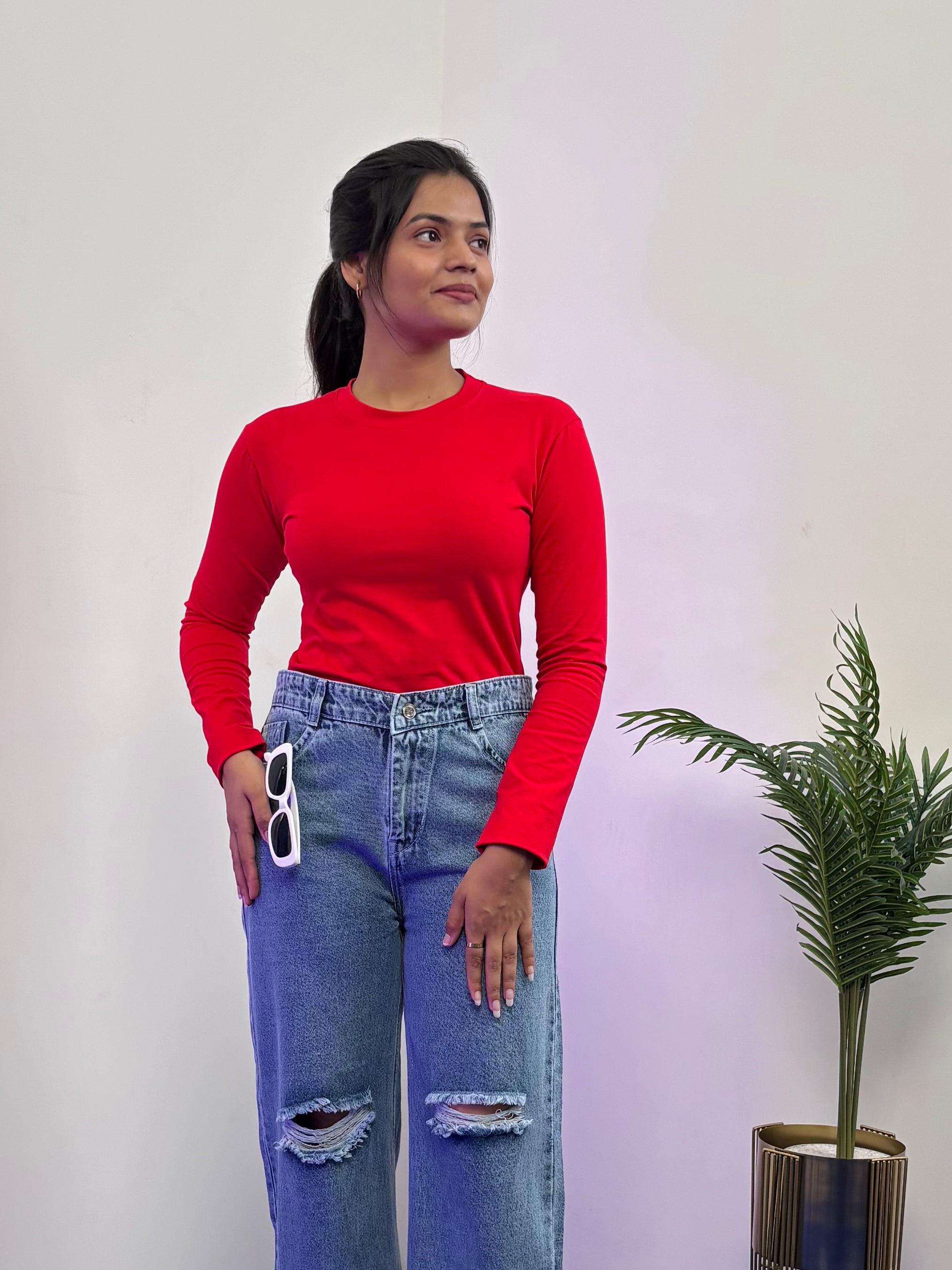 Full Sleeve T-Shirt (Red)