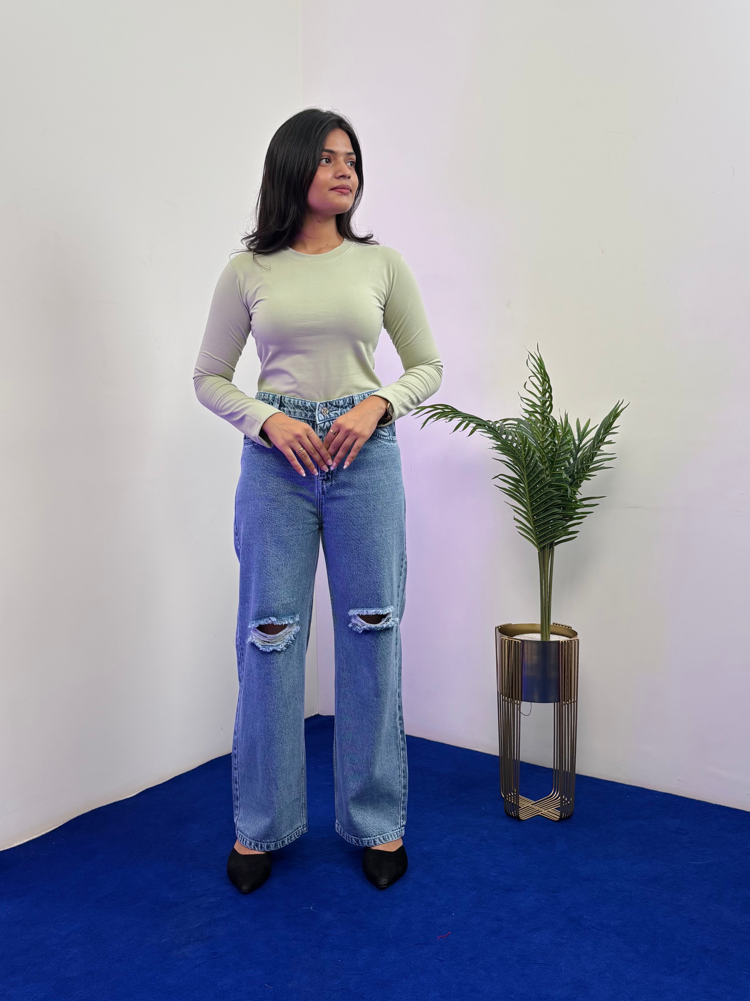 Full Sleeve T-Shirt (Light Green)